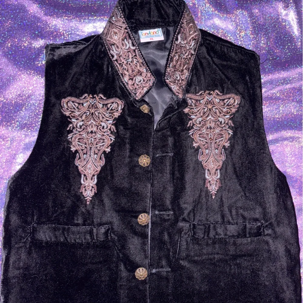 Vintage Kids Tonyland Velvet Vest